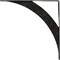 Ekena Millwork Legacy Steel Bracket, Antiqued Silver 2"W x 24"D x 24"H BKTM02X24X24LEASV - alternate 9